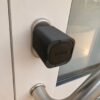 Schutzkappe für ABUS wAppLoxx Pro — montiert auf dem Knaufmodul an einer Eingangstür